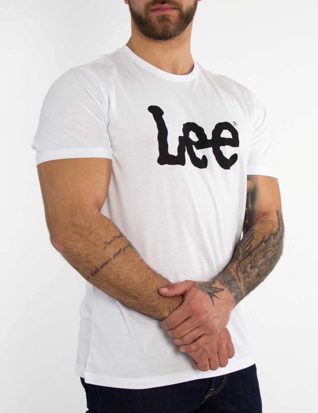 Lee Wobbly Logo Tee ανδρικό μπλουζάκι λευκό L65QAI12 φωτογραφία